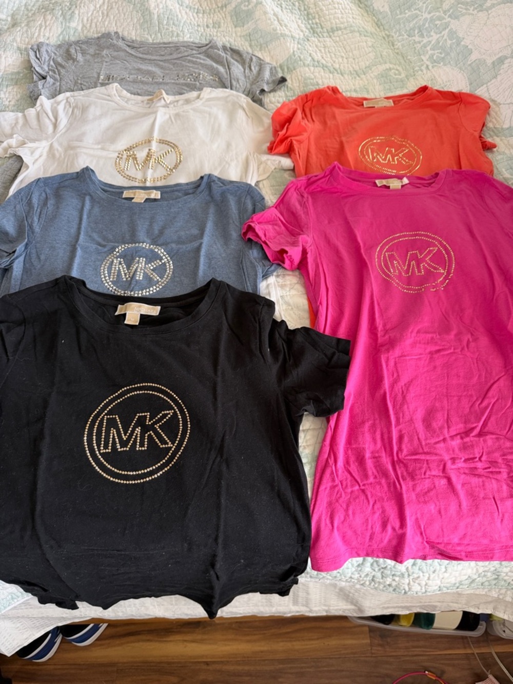 Michael Kors Girls' Short Sleeve Logo Tee - Multiple Colors